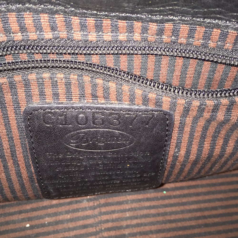 Black Pressed Mock Croc Adjustable Strap Braid Bow - image 5